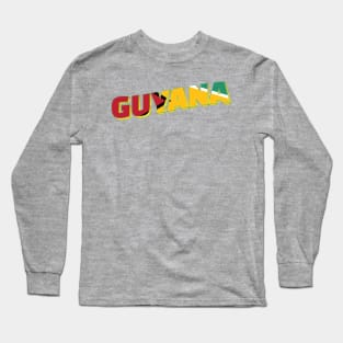 Guyana Vintage style retro souvenir Long Sleeve T-Shirt